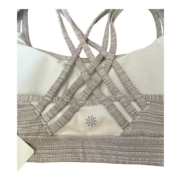 NWT Athleta STRIPE JACQUARD FULLY FOCUSED BRA size medium - Picture 7 of 10